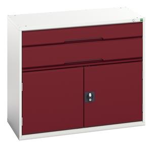 16925237.** verso drawer-door cabinet with 2 drawers / cupboard. WxDxH: 1050x550x900mm. RAL 7035/5010 or selected